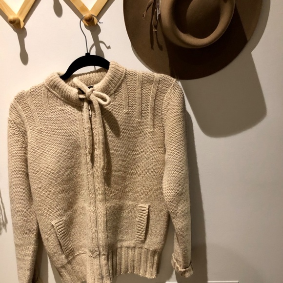 Vintage pure wool zip sweater - Picture 6 of 8